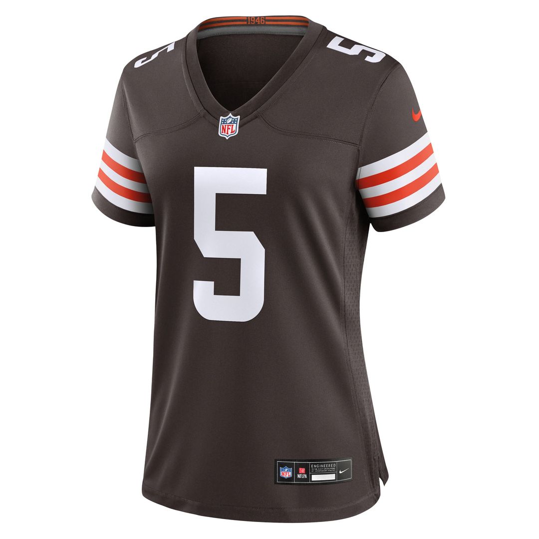 Women's Nike Cleveland Browns Rayshawn Jenkins Brown Team Game NFL Jersey