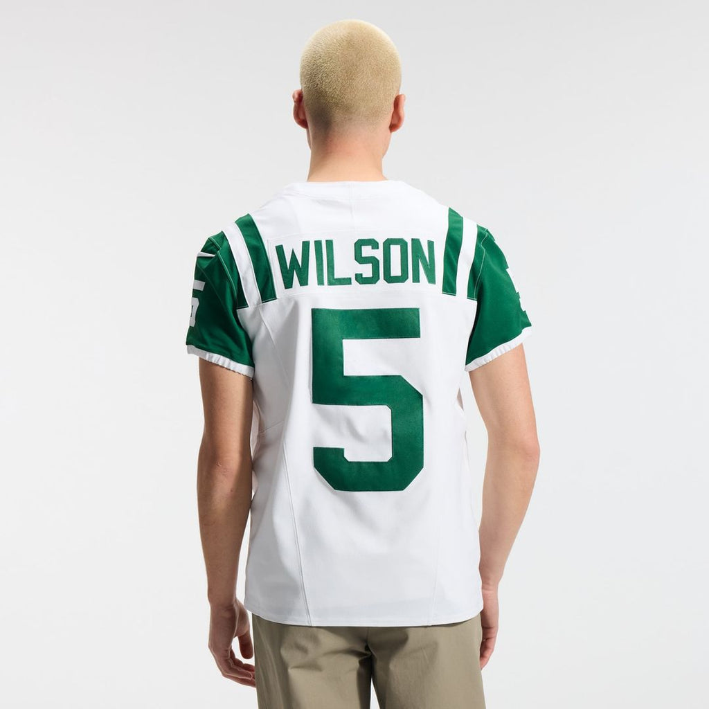 Men's Nike New York Jets Garrett Wilson White Classic Alternate Vapor F.U.S.E. Elite NFL Jersey