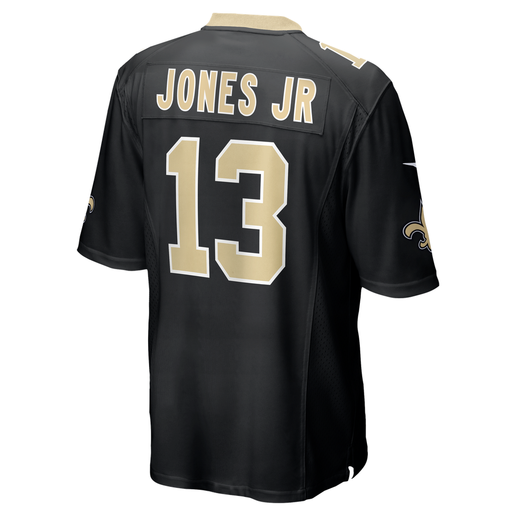 Men's Nike New Orleans Saints Velus Jones Jr. Black Team Game NFL Jersey