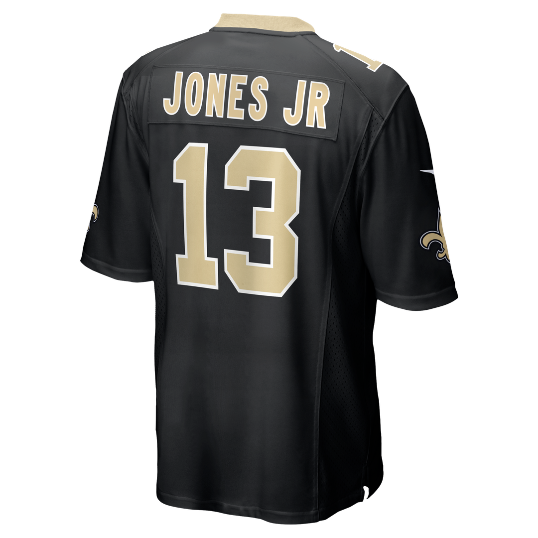 Men's Nike New Orleans Saints Velus Jones Jr. Black Team Game NFL Jersey