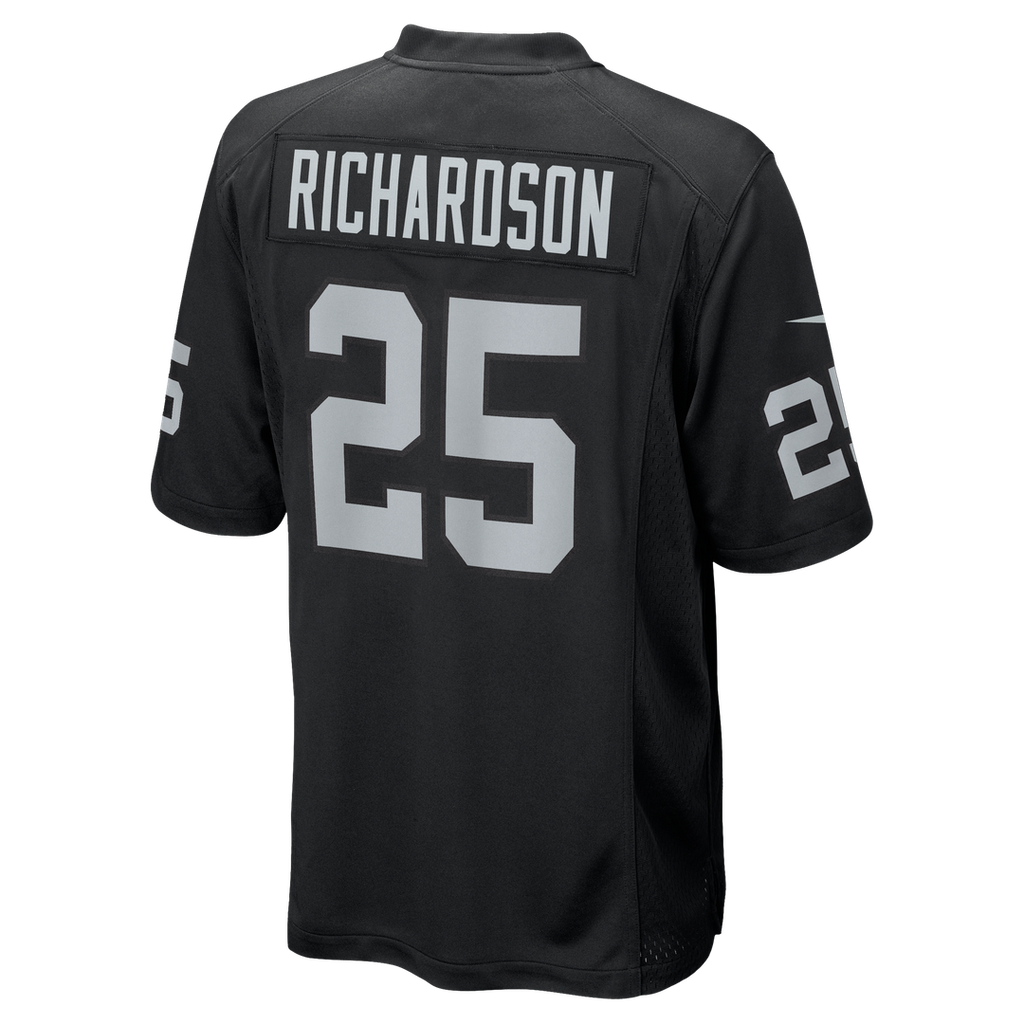 Men's Nike Las Vegas Raiders Decamerion Richardson Black Team Game NFL Jersey