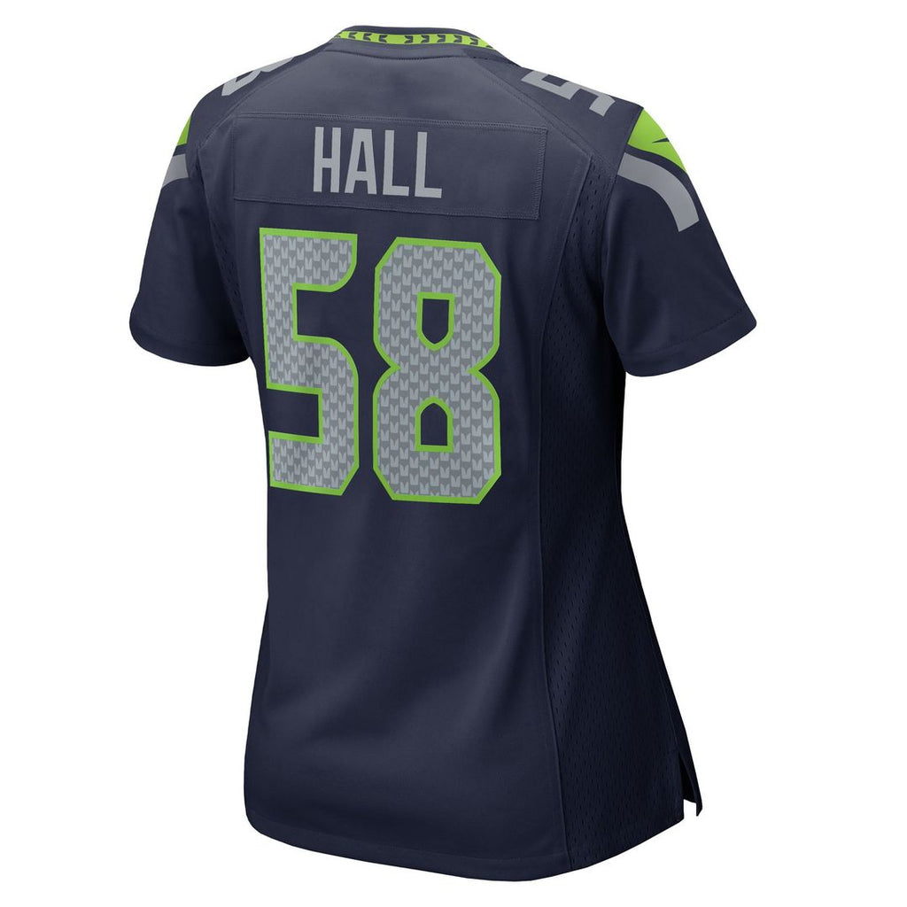 Women's Nike Seattle Seahawks Derick Hall College Navy Team Game NFL Jersey