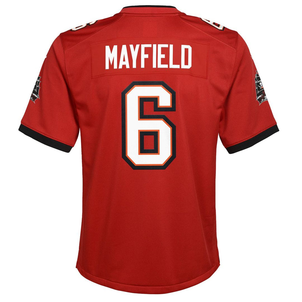 Youth Nike Tampa Bay Buccaneers Baker Mayfield Orange Alternate Game NFL Jersey