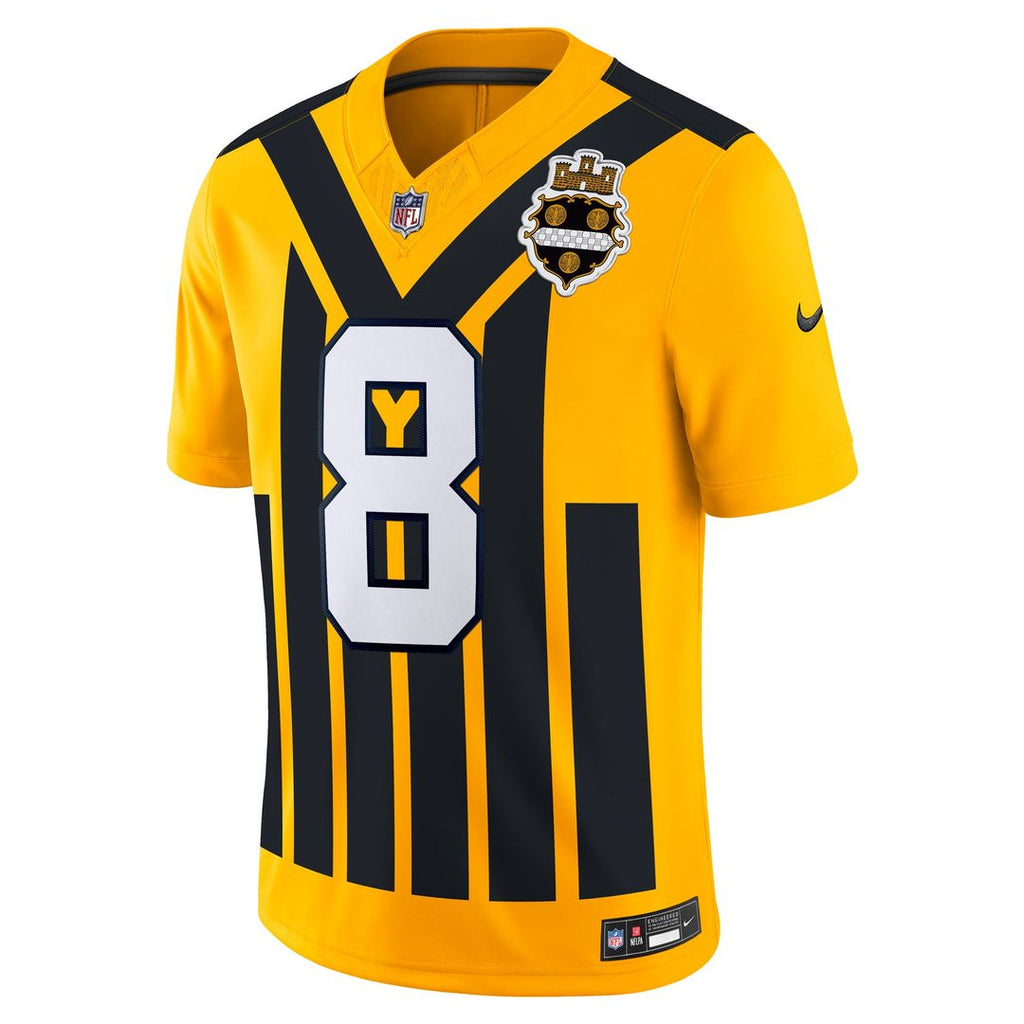Men's Nike Pittsburgh Steelers Aaron Rodgers Gold Alternate Vapor F.U.S.E. Limited NFL Jersey