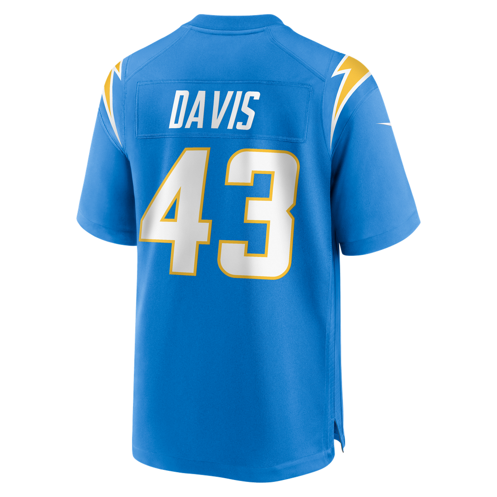 Men's Nike Los Angeles Chargers Michael Davis Powder Blue Game NFL Jersey