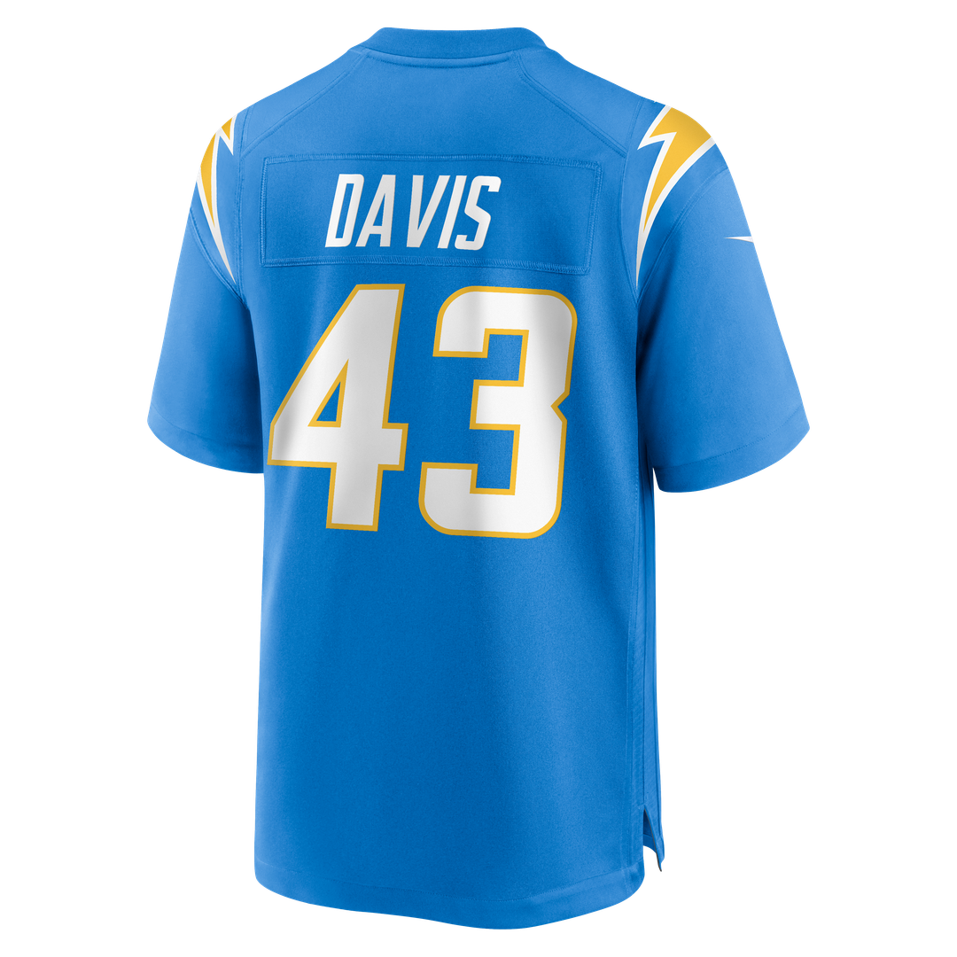 Men's Nike Los Angeles Chargers Michael Davis Powder Blue Game NFL Jersey