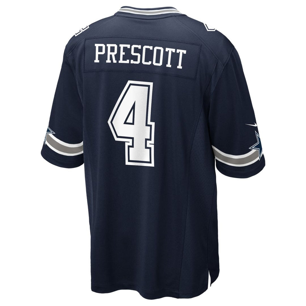 Youth Nike Dallas Cowboys Dak Prescott Navy Game NFL Jersey