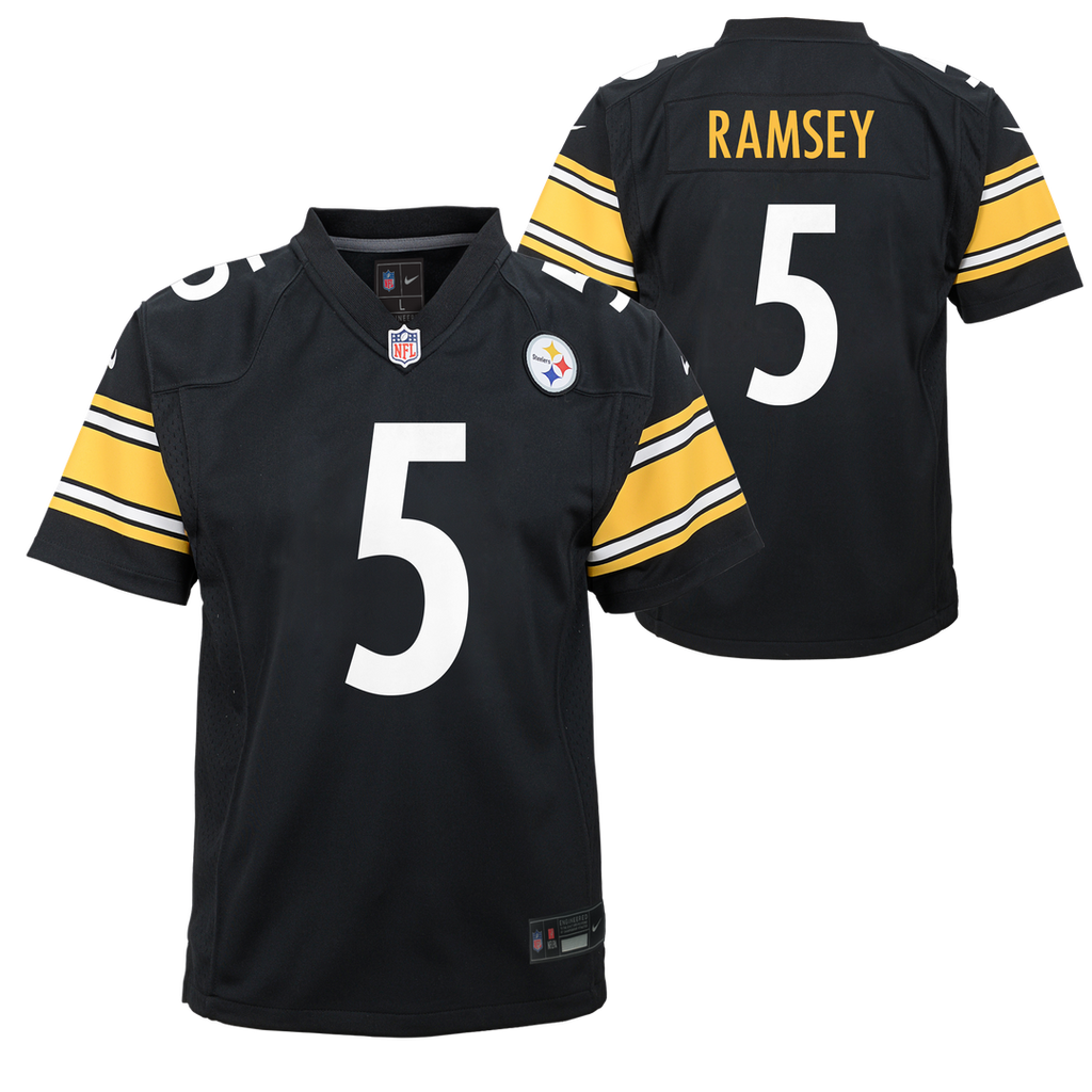 Youth Nike Pittsburgh Steelers Jalen Ramsey Black Team Game NFL Jersey