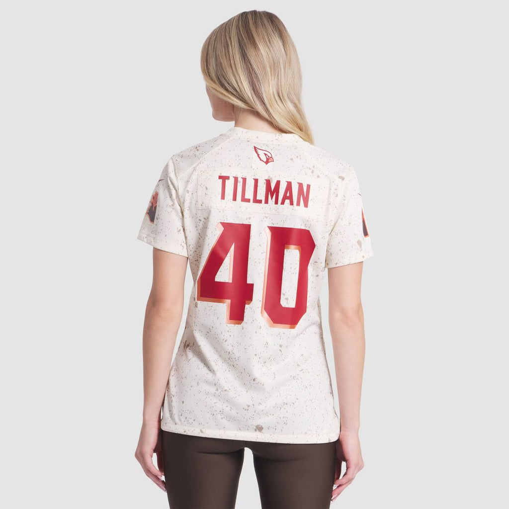Women's Nike Arizona Cardinals Pat Tillman Natural 2025 Rivalries Collection Retired Player Game NFL Jersey