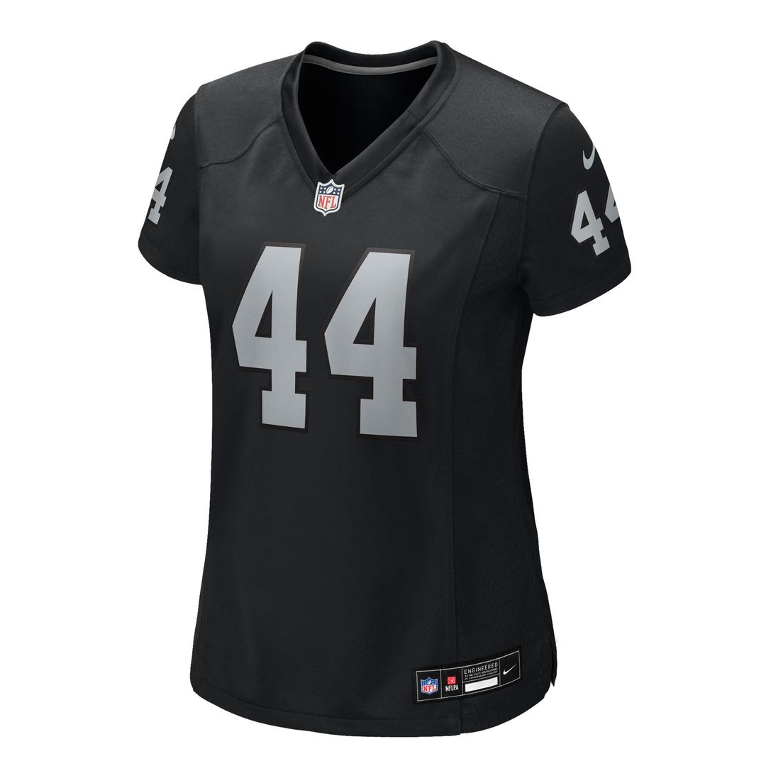 Women's Nike Las Vegas Raiders Tommy Eichenberg Black Team Game NFL Jersey