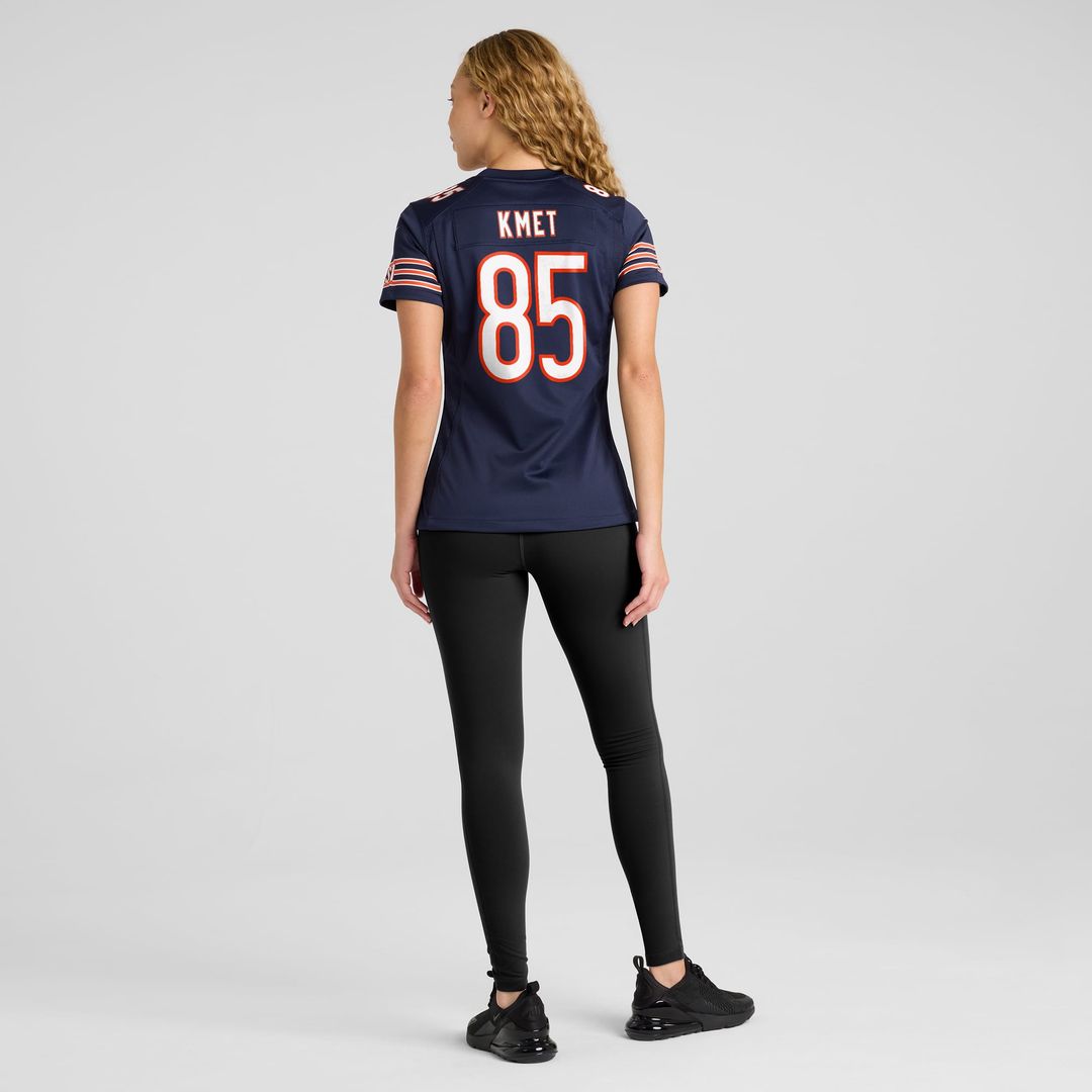 Women's Nike Chicago Bears Cole Kmet Navy Game NFL Jersey