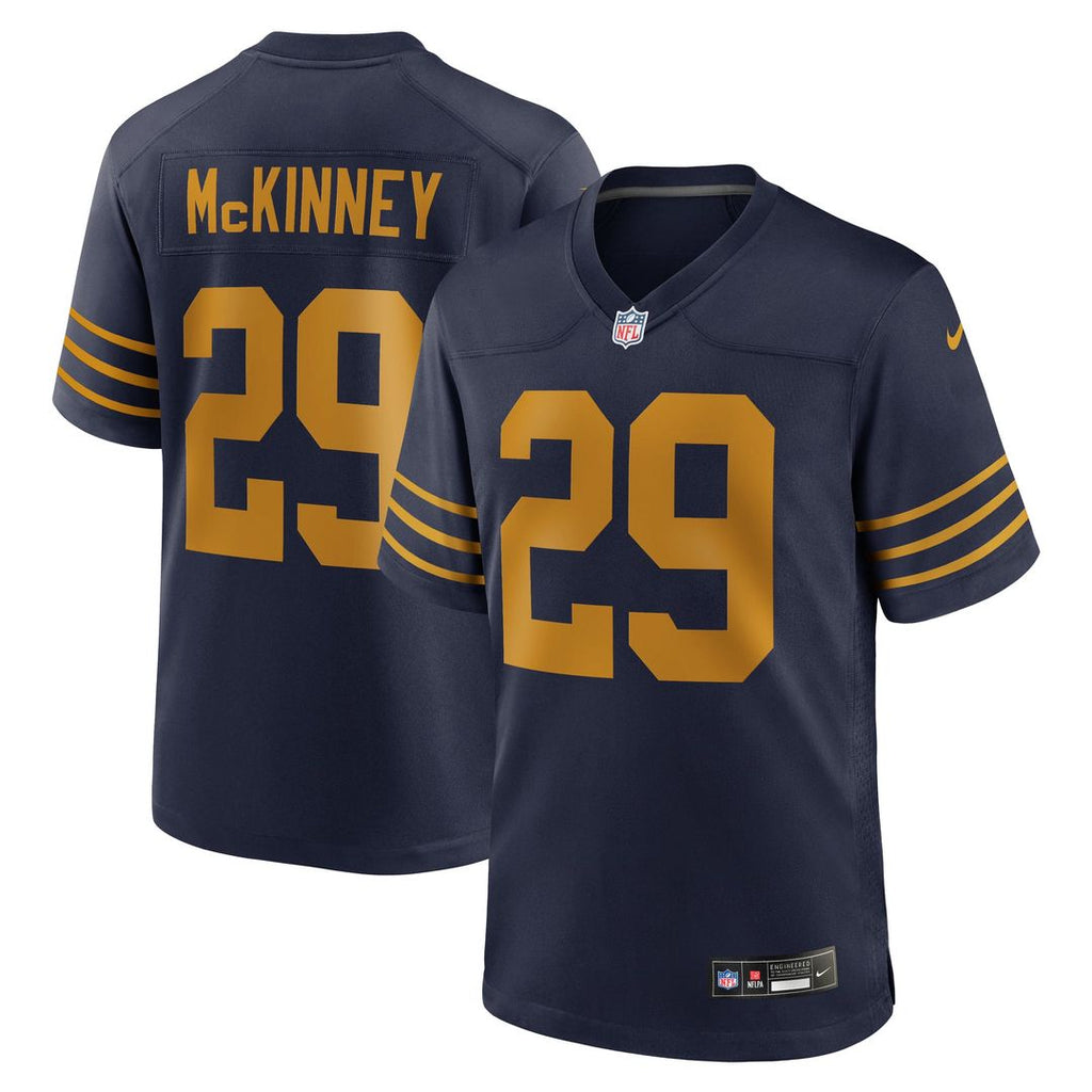 Men's Nike Green Bay Packers Xavier McKinney Navy The 1923 Classic Game NFL Jersey