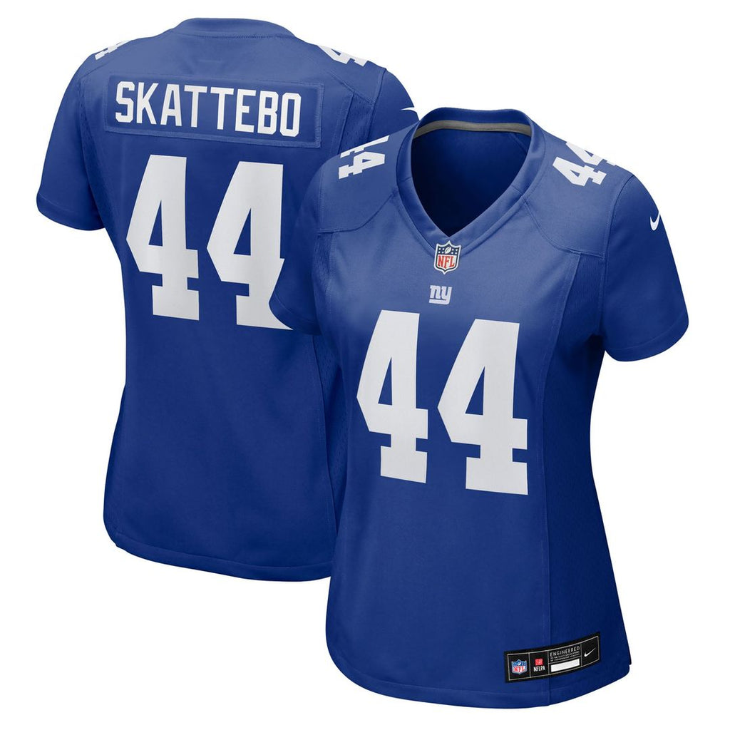 Women's Nike New York Giants Cam Skattebo Royal Team Game Player NFL Jersey