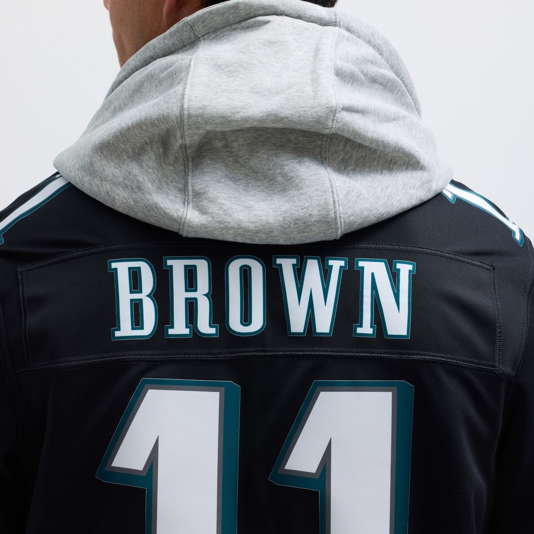 Men's Nike Philadelphia Eagles A.J. Brown Black Alternate Vapor F.U.S.E. Limited NFL Jersey