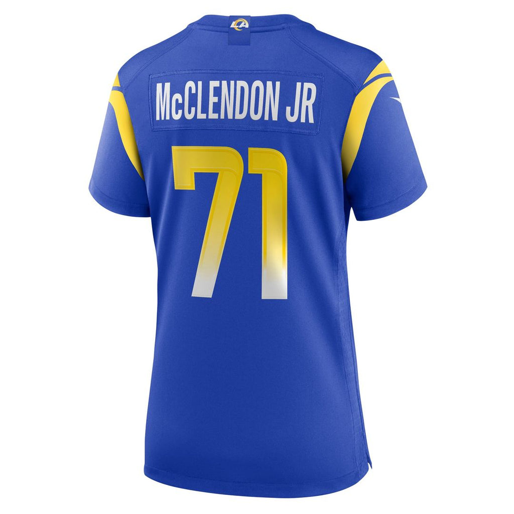 Women's Nike Los Angeles Rams Warren McClendon Jr. Royal Team Game NFL Jersey