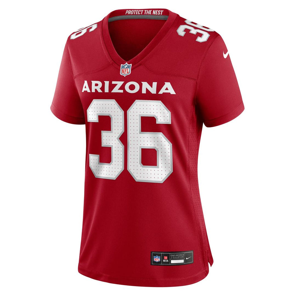 Women's Nike Arizona Cardinals Kitan Crawford Cardinal Team Game NFL Jersey