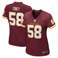 Women's Nike Washington Football Team Shaka Toney Burgundy Game NFL Jersey