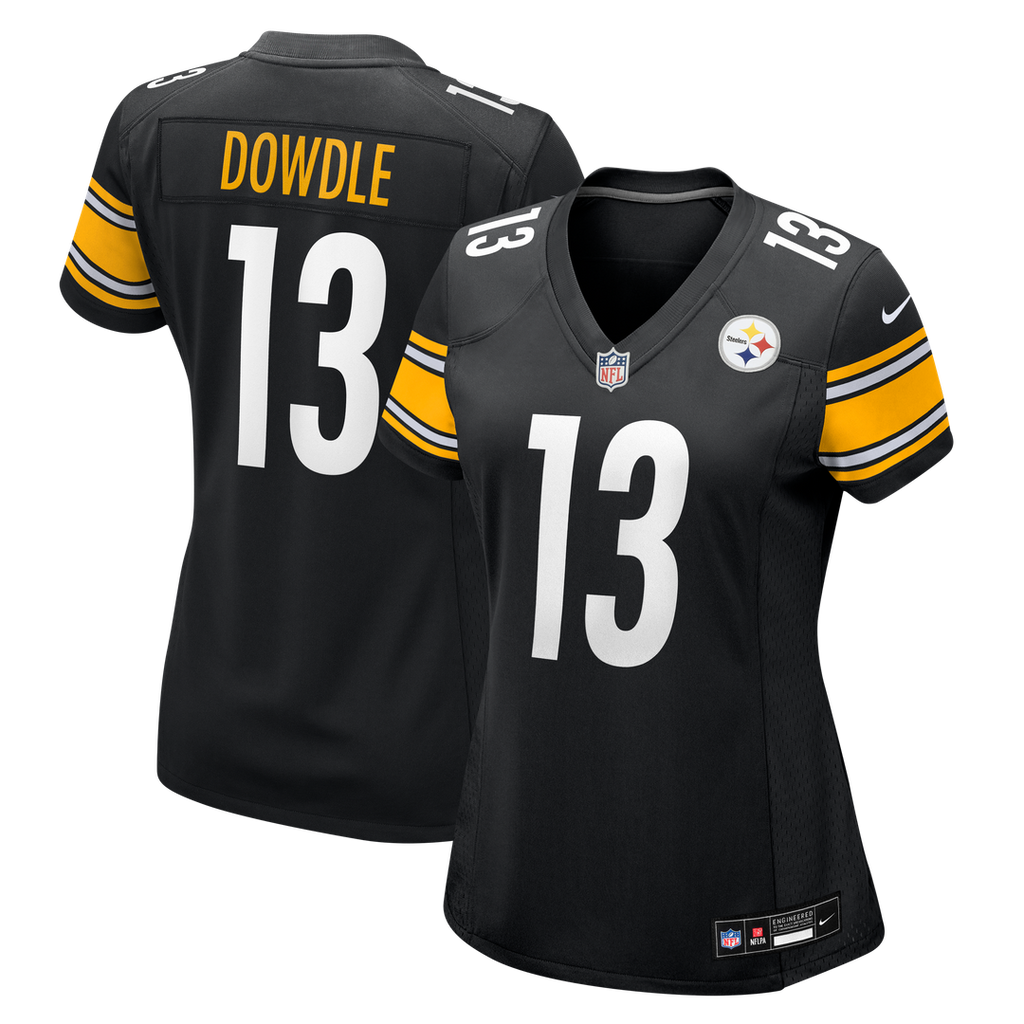 Women's Nike Pittsburgh Steelers Rico Dowdle Black Team Game NFL Jersey