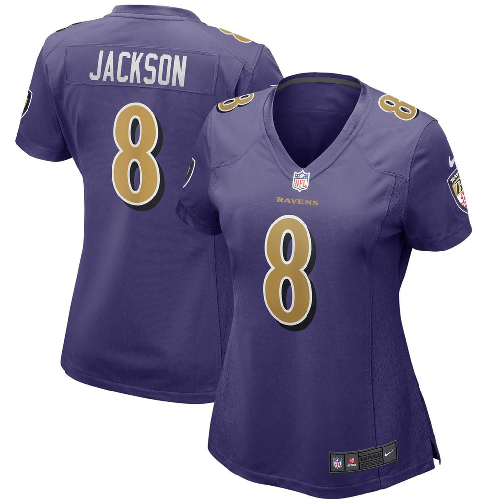 Women's Nike Baltimore Ravens Lamar Jackson Purple Alternate Game Player NFL Jersey