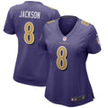 Women's Nike Baltimore Ravens Lamar Jackson Purple Alternate Game Player NFL Jersey