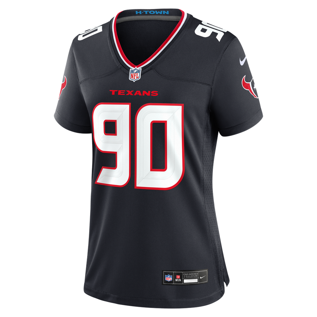 Women's Nike Houston Texans Logan Hall Navy Team Game NFL Jersey