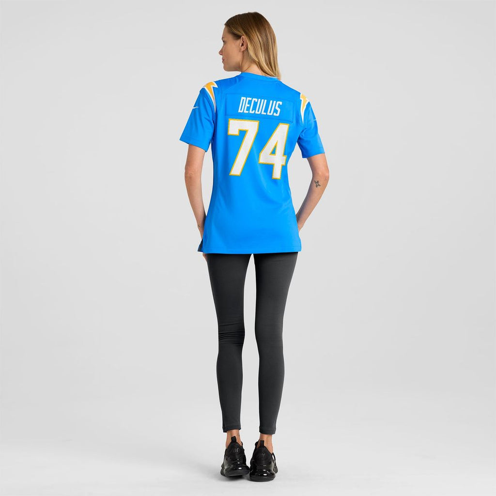 Women's Nike Los Angeles Chargers Austin Deculus Powder Blue Team Game NFL Jersey
