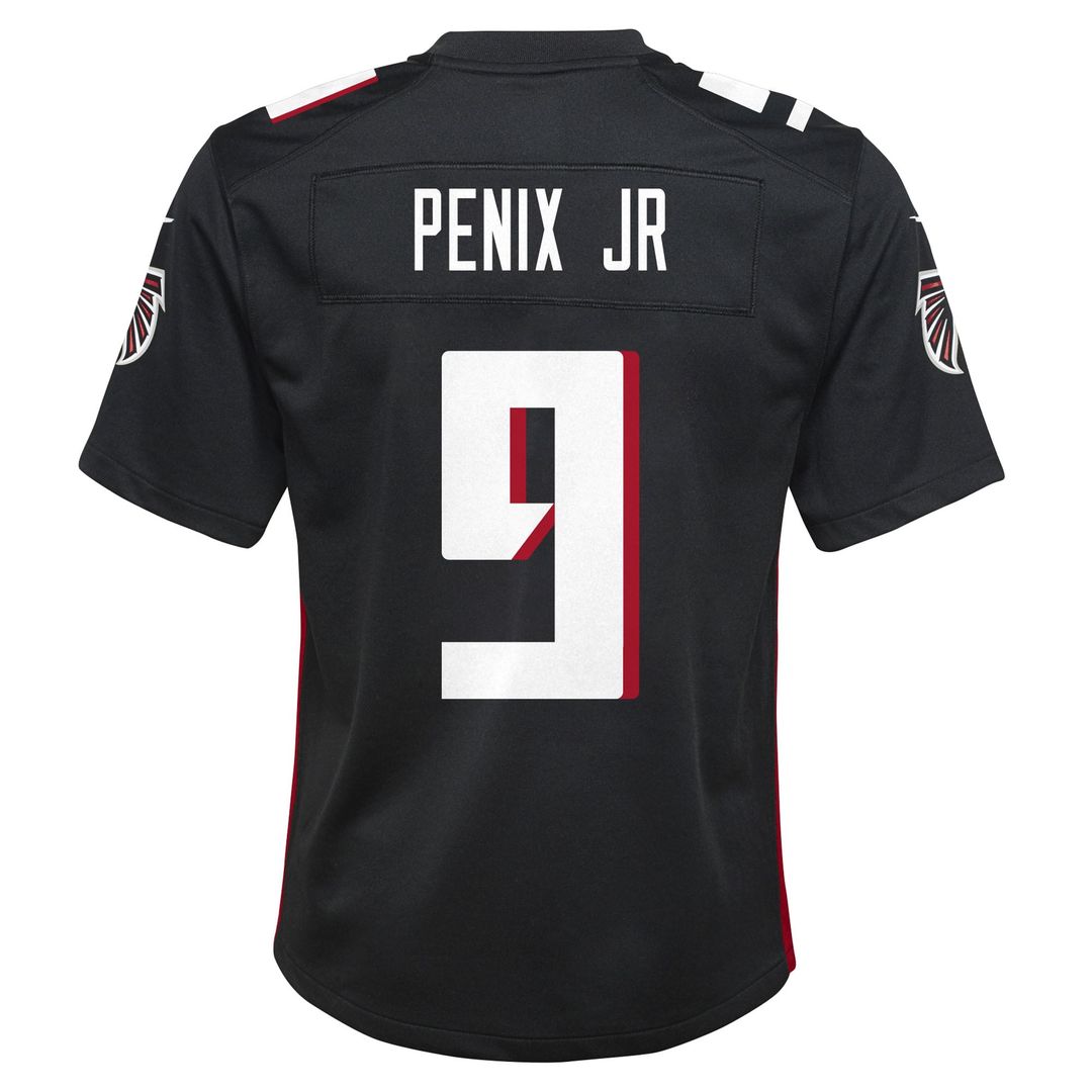 Youth Nike Atlanta Falcons Michael Penix Jr. Black Team Game NFL Jersey