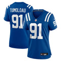 Women's Nike Indianapolis Colts JT Tuimoloau Royal Team Game NFL Jersey