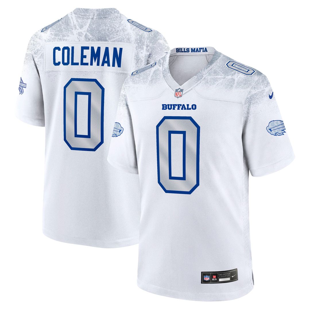 Men's Nike Buffalo Bills Keon Coleman White 2025 Rivalries Collection Game NFL Jersey