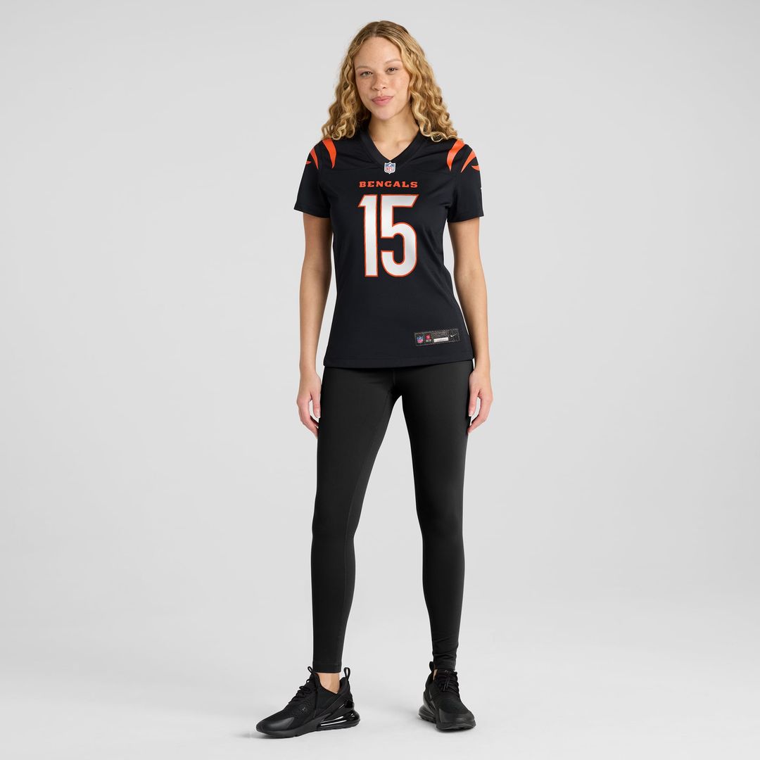 Women's Nike Cincinnati Bengals Charlie Jones Black Team Game NFL Jersey