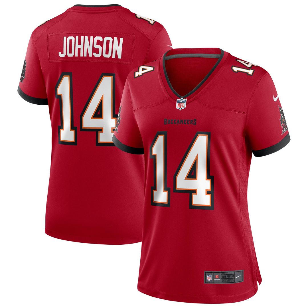 Women's Nike Tampa Bay Buccaneers Brad Johnson Red Game Retired Player NFL Jersey