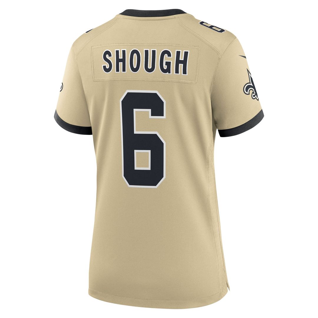 Women's Nike New Orleans Saints Tyler Shough Black Game NFL Jersey