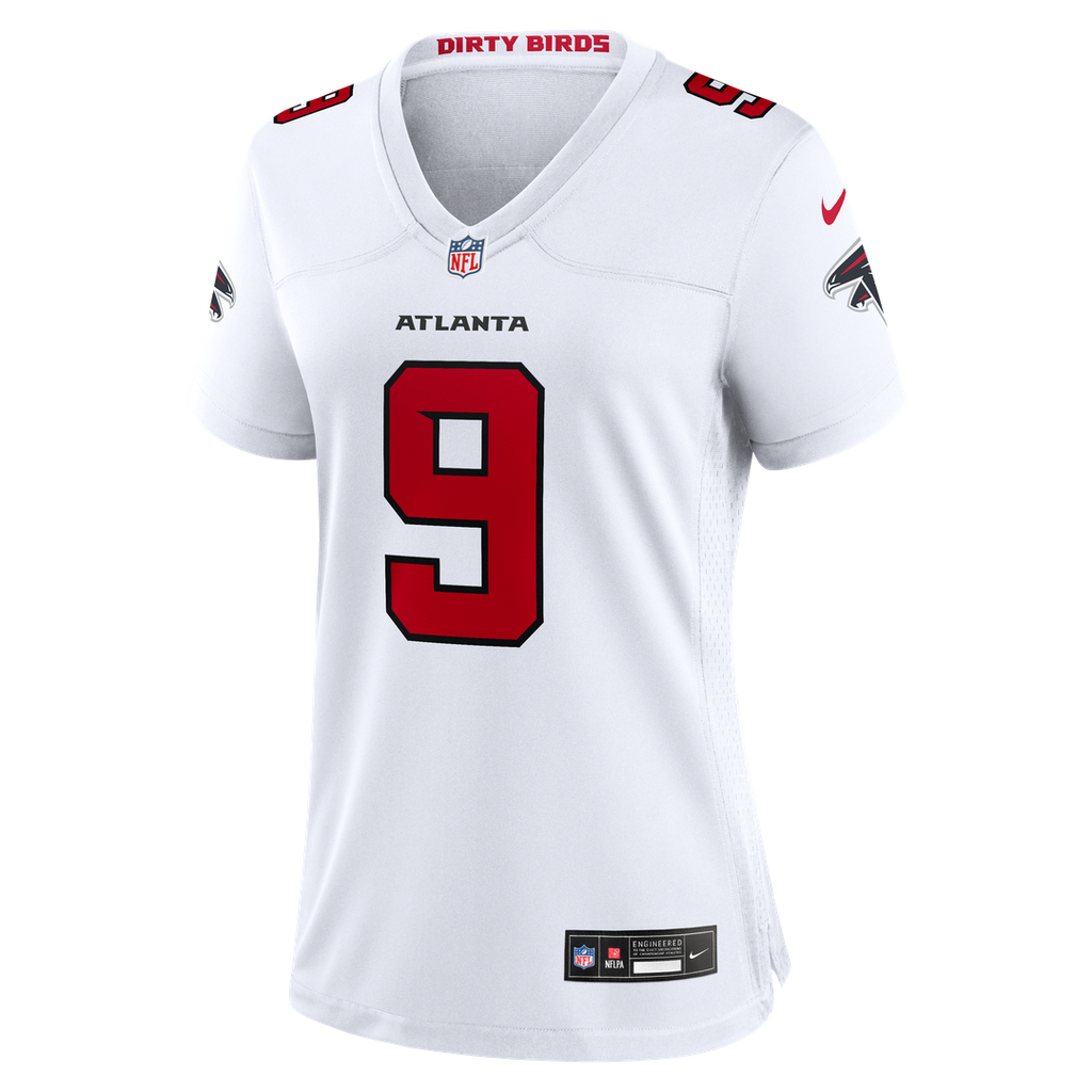 Women's Nike Atlanta Falcons Michael Penix Jr. White Game NFL Jersey