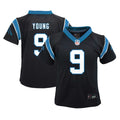 Preschool Nike Carolina Panthers Bryce Young Black Player Game NFL Jersey