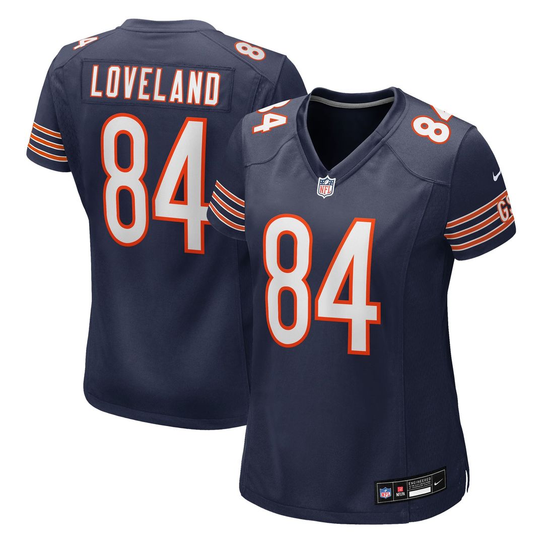 Women's Nike Chicago Bears Colston Loveland Navy Team Game NFL Jersey