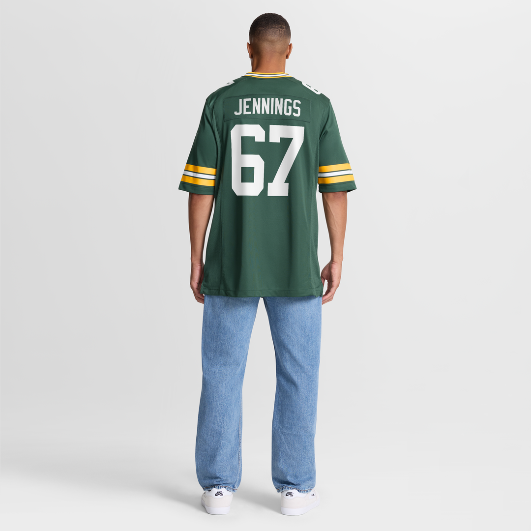 Men's Nike Green Bay Packers Donovan Jennings Green Team Game NFL Jersey