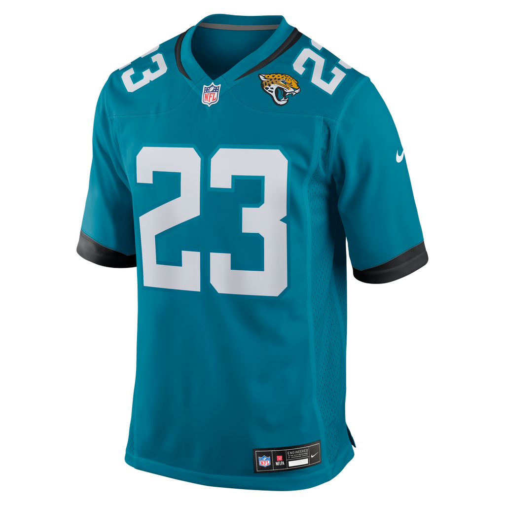 Men's Nike Jacksonville Jaguars Foyesade Oluokun Teal Game Player NFL Jersey