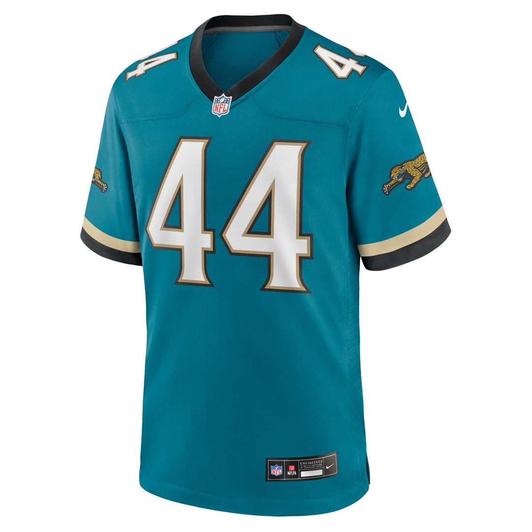 Men's Nike Jacksonville Jaguars Travon Walker Teal Prowler Throwback Player Game NFL Jersey