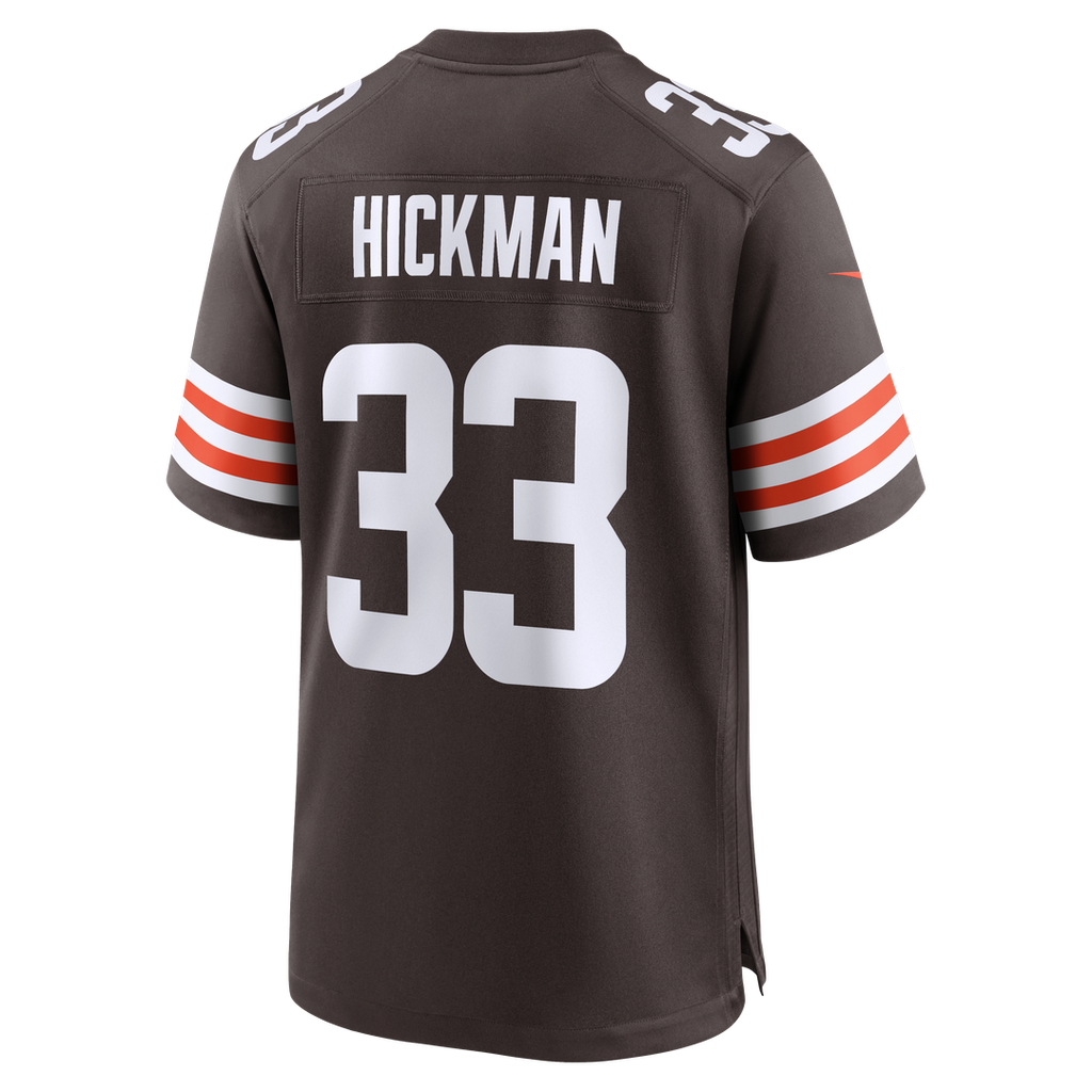 Men's Nike Cleveland Browns Ronnie Hickman Brown Team Game NFL Jersey