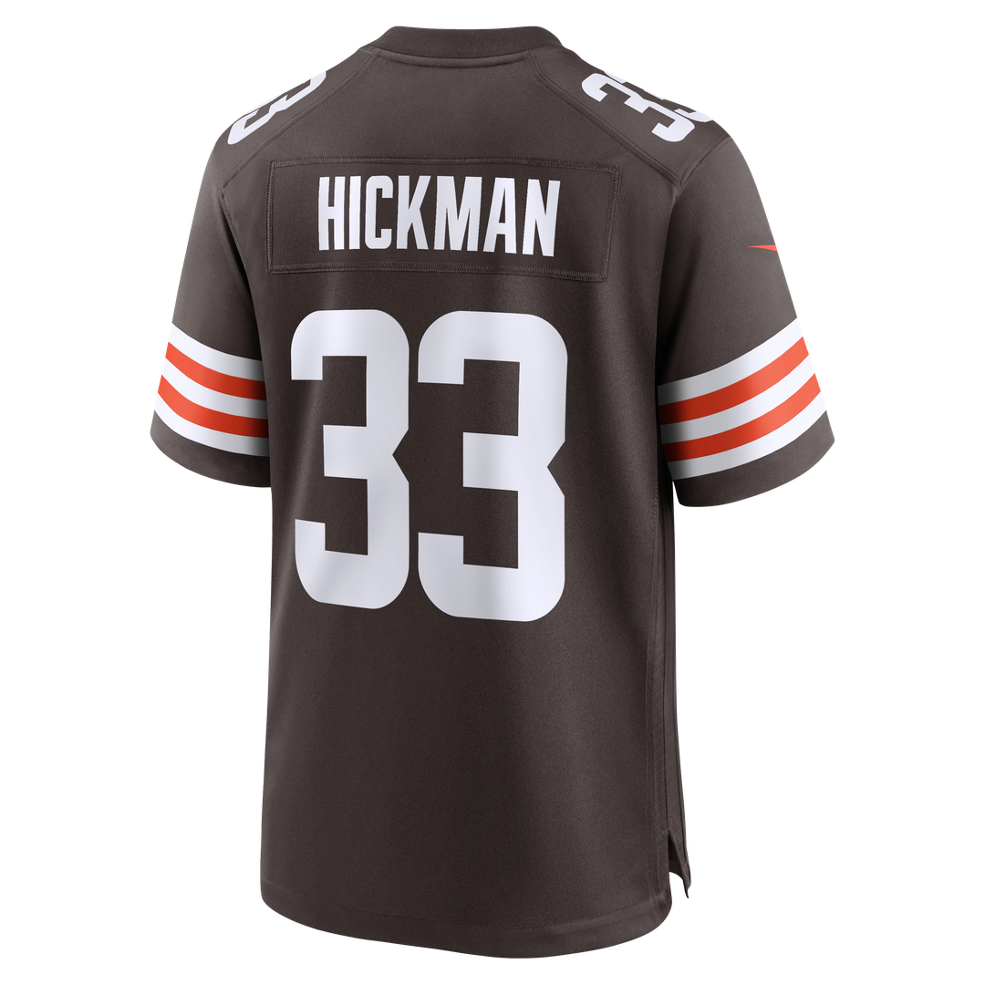 Men's Nike Cleveland Browns Ronnie Hickman Brown Team Game NFL Jersey