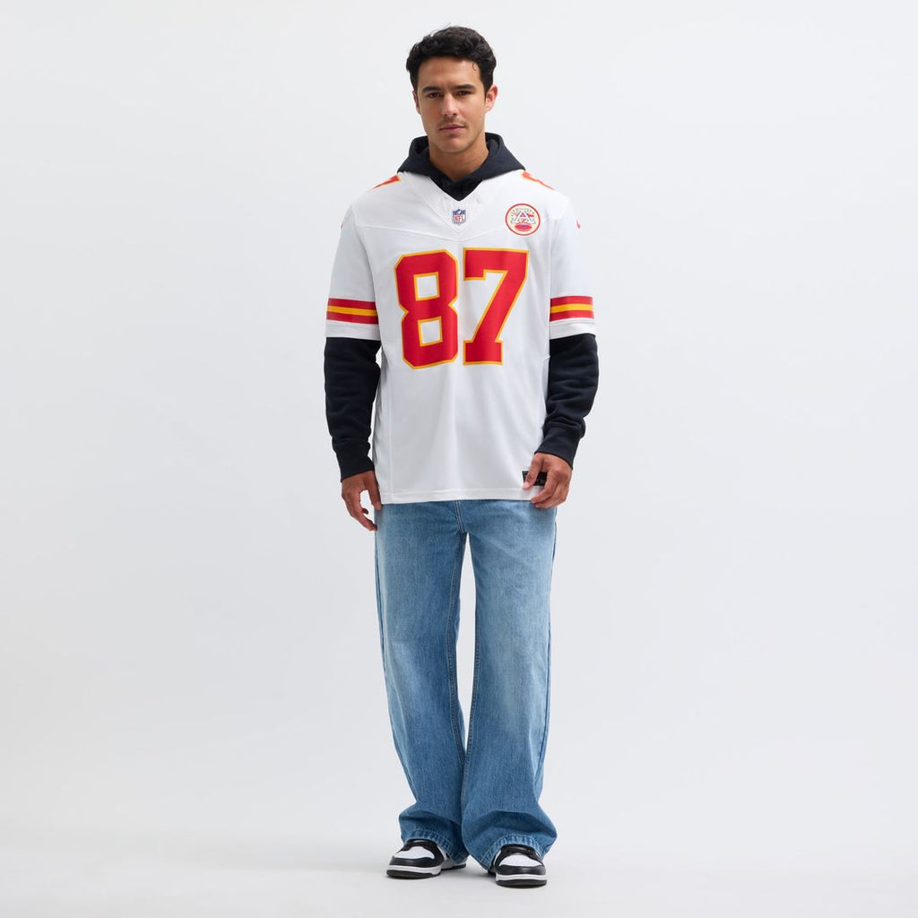Men's Nike Kansas City Chiefs Travis Kelce White Vapor F.U.S.E. Limited NFL Jersey