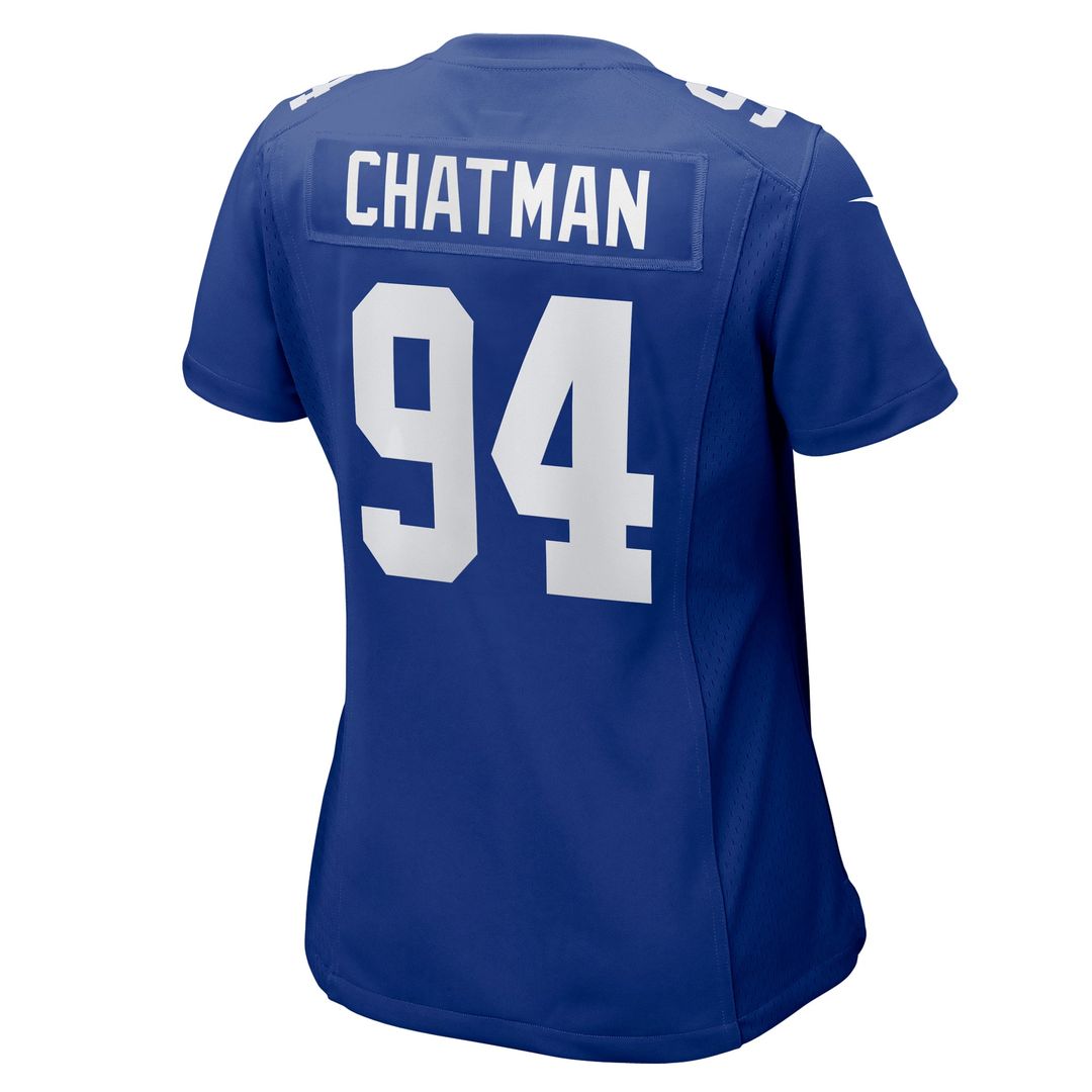 Women's Nike New York Giants Elijah Chatman Royal Game NFL Jersey