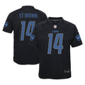 Youth Nike Detroit Lions Amon-Ra St. Brown Black Game NFL Jersey