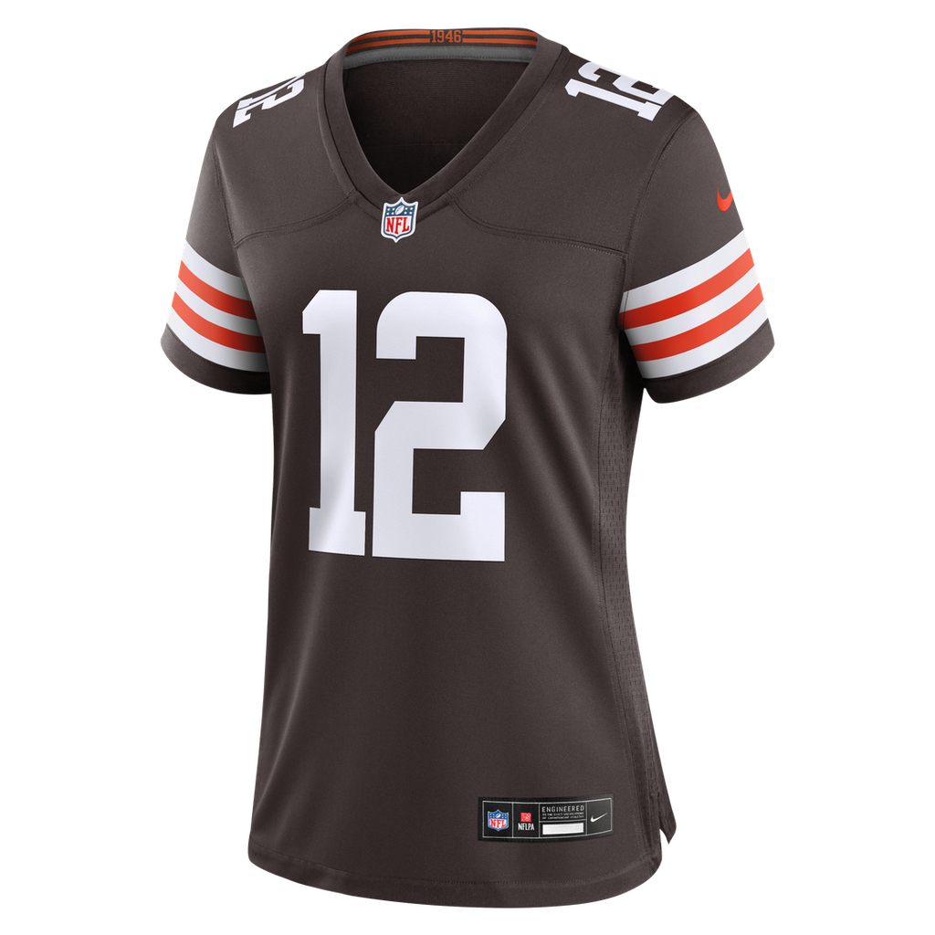 Women's Nike Cleveland Browns Denzel Boston Brown Team Game NFL Jersey