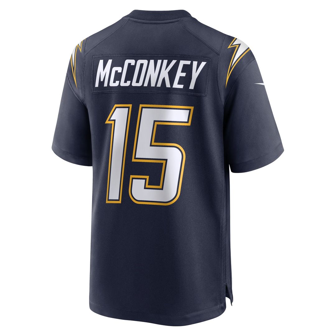 Men's Nike Los Angeles Chargers Ladd McConkey Gold Alternate Charger Power Game Player NFL Jersey