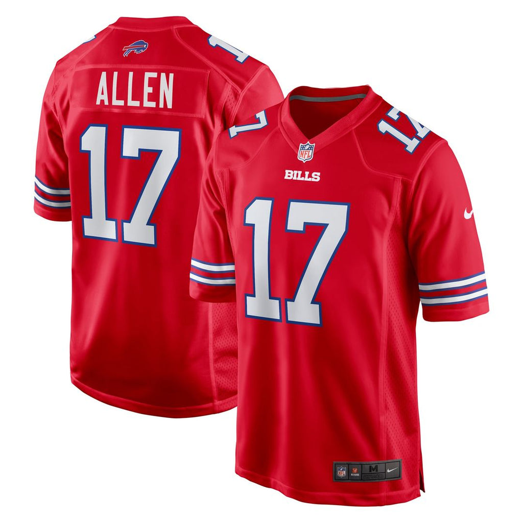 Men's Nike Buffalo Bills Josh Allen Red Alternate Game NFL Jersey