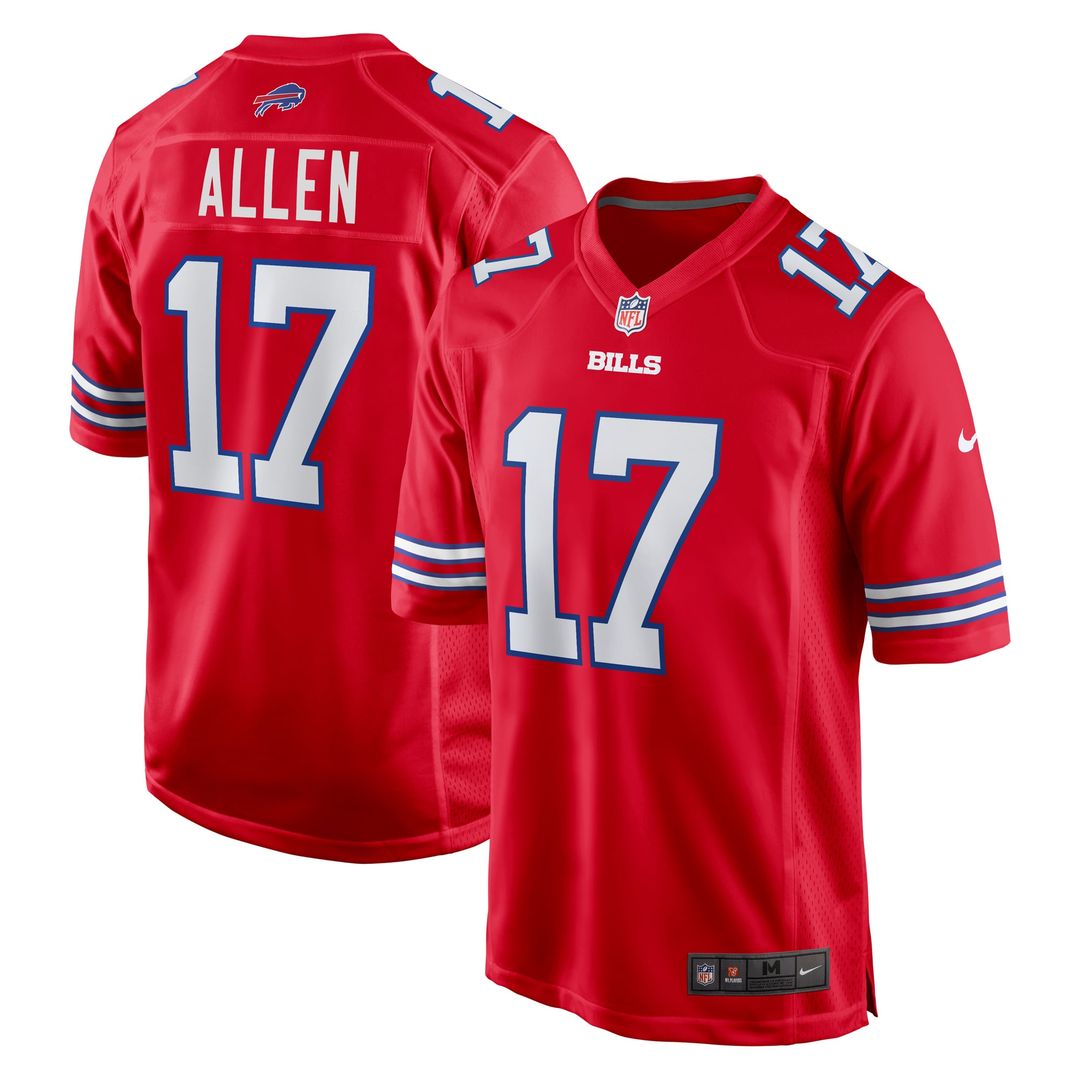 Men's Nike Buffalo Bills Josh Allen Royal Team Game Player NFL Jersey