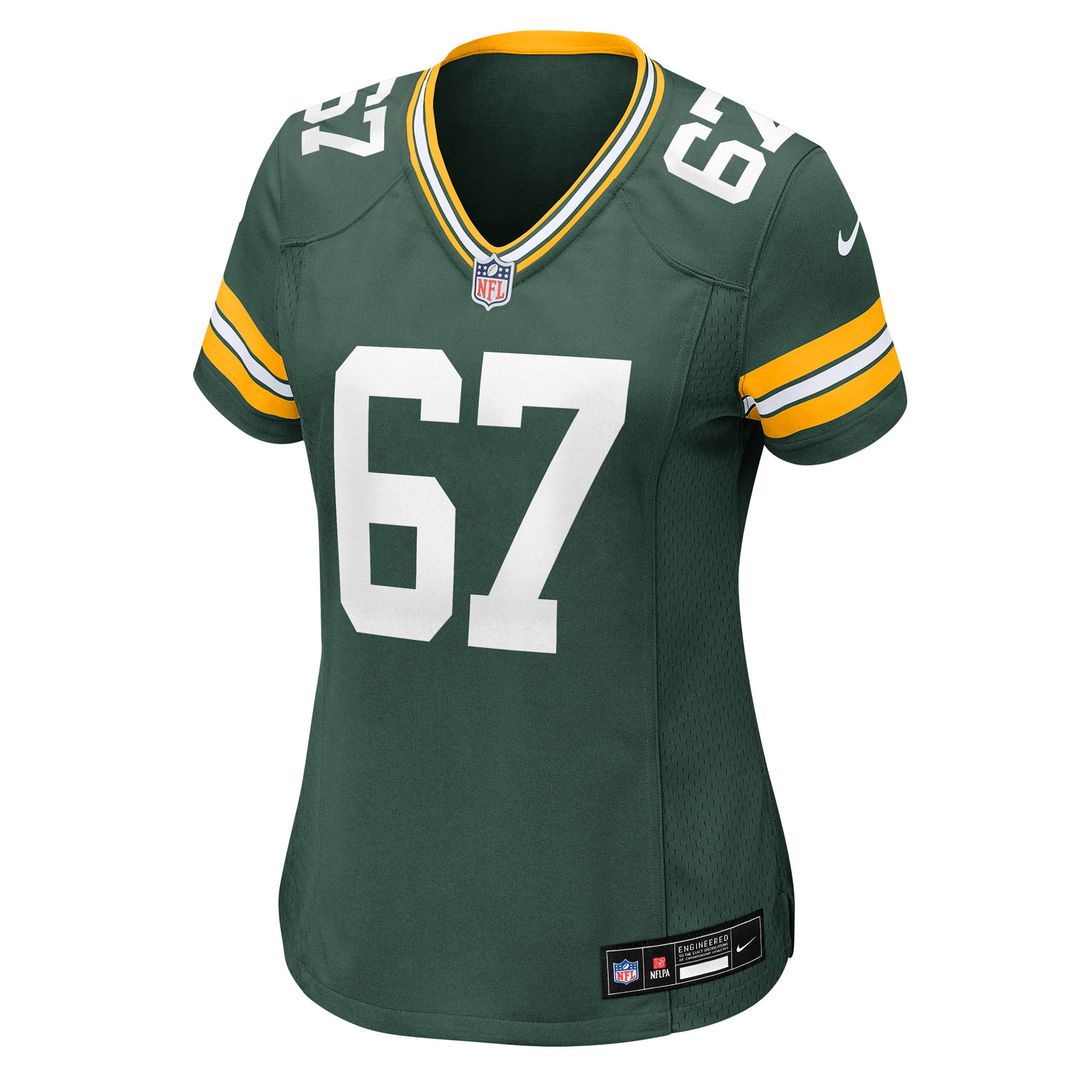 Women's Nike Green Bay Packers Donovan Jennings Green Team Game NFL Jersey
