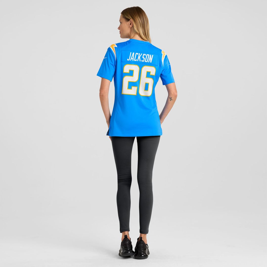 Women's Nike Los Angeles Chargers Donte Jackson Powder Blue Team Game NFL Jersey