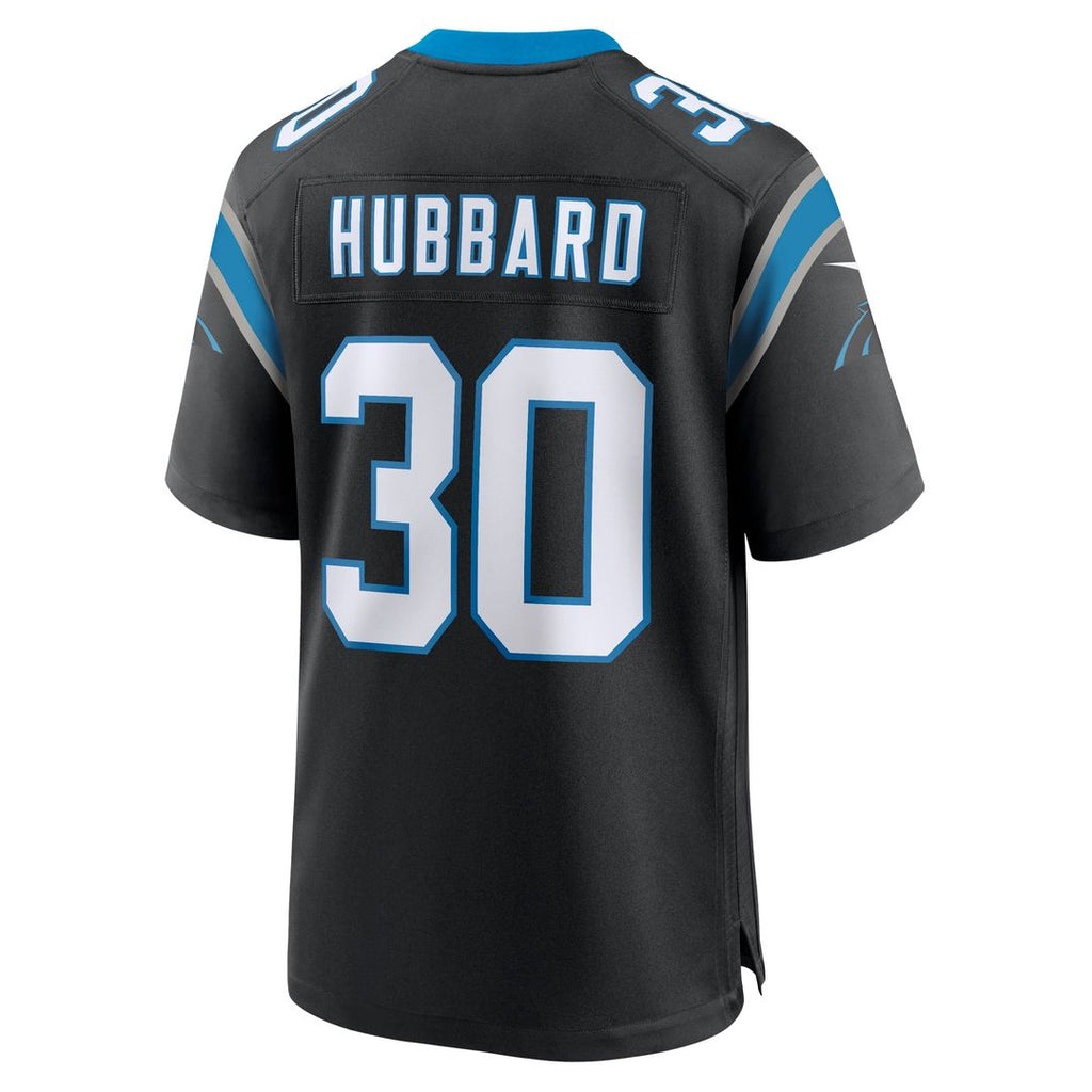 Men's Nike Carolina Panthers Chuba Hubbard Black Team Game NFL Jersey